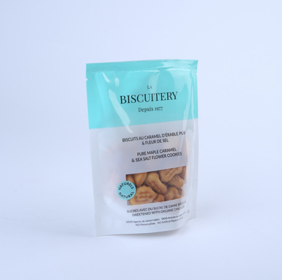 kundenspezifische Druckgeruchbeweis-Plastiktasche stehen oben klares Fenster für Keks, Süßigkeit .coffee, Unkräuter