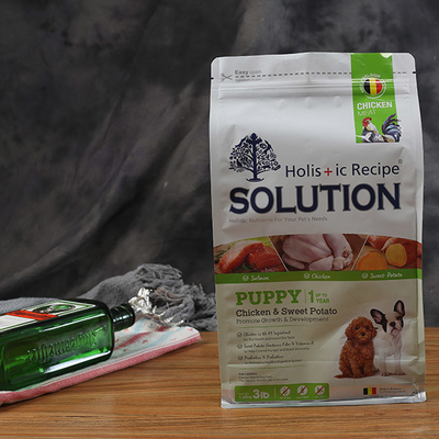 PlastikNahrung- für Haustiereverpackentaschen-Stand des hundbrc herauf Beutel-flache untere Keil-Taschen mit Reißverschluss