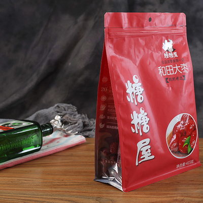 Aluminiumfolie lamellierte Taschen-Verpackenfisch-Nahrung- für Haustierebeutel-wiederversiegelbaren Reißverschluss VMPET flachen unteren