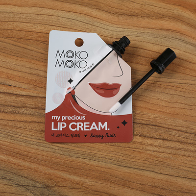 Leerer Tüllen-Beutel-Verpackenlipgloss-Folien-Heißsiegel-untere Rohre mit Mini Brush