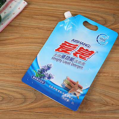 500Ml Waschpulver-Verpackungs-Beutel-Wasser-Verpackungs-Beutel-Ecken-Tülle