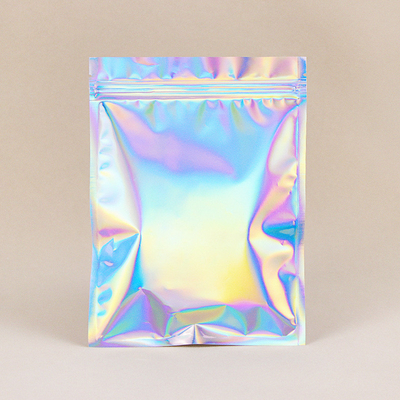 Geruch-Beweis-kleine wiederversiegelbare Taschen-glänzende wiederverwendbare Folien-Plastiktaschen-ganz eigenhändig geschriebes Make-up