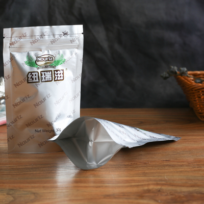 Matt-ODM-Zipverschluß stehen oben wiederversiegelbare Papierbeutel des Beutel-BRC