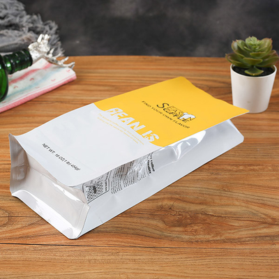 Flache Unterseiten-Stand des Nahrungsmittelgrad-Reißverschluss-60mic herauf Beutel Morinaga-Pulver-Teebeutel verpacken Kaffee mit Ventil
