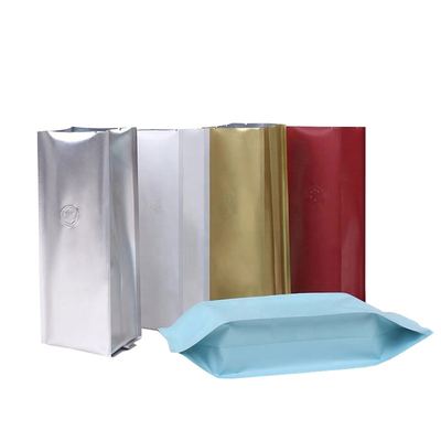 Weisen-Entgasungsventil des Hitze-Viererkabel-Dichtungs-Seiten-Gusseted Aluminiumfolie-stehendes Beutel-einer