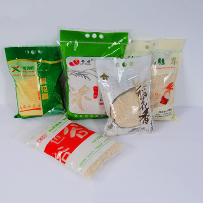 Vakuumsackt plastiknylon5 Kilogramm Reis-Verpackungs-biologisch abbaubare Stand-oben Beutel 1kg 2kg ein