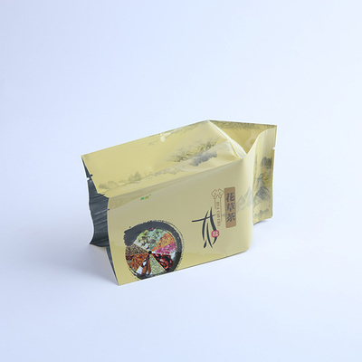 Eco sackt das freundliche kundenspezifische Druckverpacken der Keil-Seiten-6oz kundenspezifische wiederversiegelbare Taschen ein