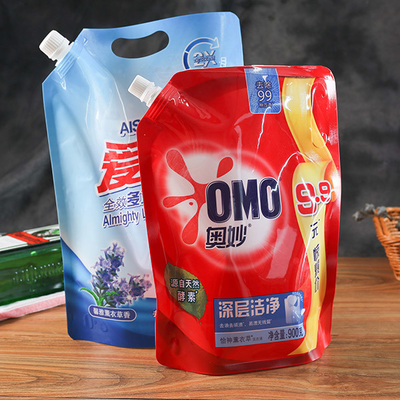 Plastik-Beutel der Tüllen-60mic, der reinigendes Pulver-mit Reißverschluss Verpackenbeutel verpackt