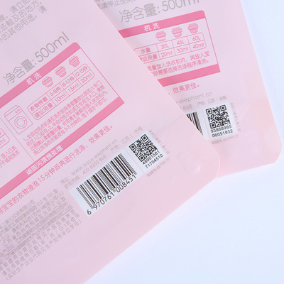 Doppeltes versah Plastik-flüssiger Beutel-Verpackenwäscherei-Reinigungs-Reinigungsmittel der Tüllen-180mic herausspritzen mit Seiten