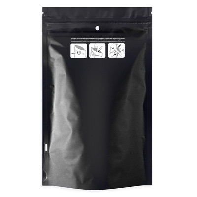 Kinder-beständige Taschen-mit Reißverschluss Schwarzweiss--Plastik-Taschen Matte Laminating Pouchess 180mic